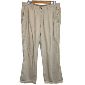 Columbia Mens Size 36x30 Beige Cargo Pants Cotton Omni Shield Outdoor Casual